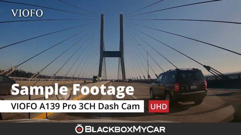 VIOFO A139 Pro 4K 3-Channel STARVIS 2 Dash Cam | Sample Footage | BlackboxMyCar