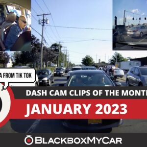 January 2023 | Dash Cam Clips of the Month | BlackboxMyCar
